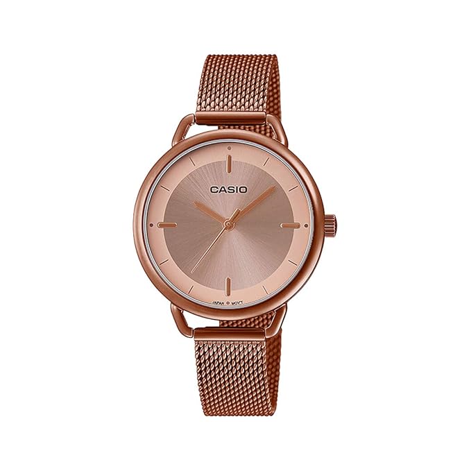 Casio Enticer Analog Rose Gold Dial Women's Watch - LTP-E413MR-9ADF (A1799)
