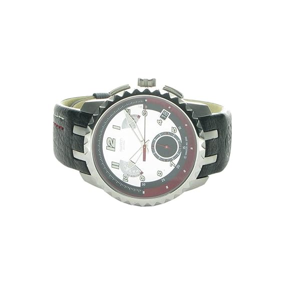 Swatch Chronograph Silver Dial Men's Watch - YRS411