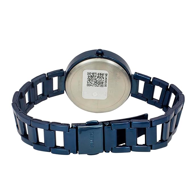 TIMEX Trendline Round 35mm Blue Dial Analog Watch - For Women TW000X268