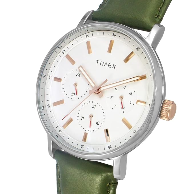 TIMEX Analog Watch for Men with Round Dial & Water Resistant Man's Wrist Watches  - TWEG20015