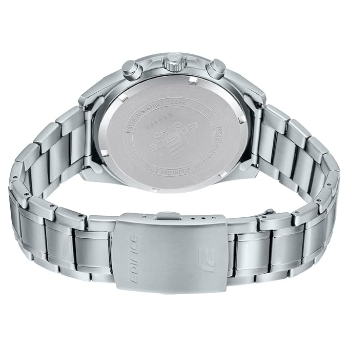 Casio Edifice EFV-610D-3CVUDF Green Analog Dial Silver Stainless Steel Band Men's Watch Chronograph 100M Water Resistant ED571