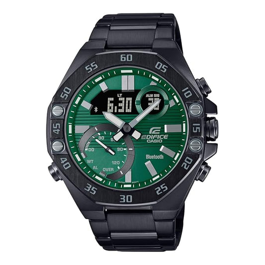 Casio Edifice Bluetooth Connect Analog-Digital Green Dial Men ECB-10DC-3ADF (ED526)