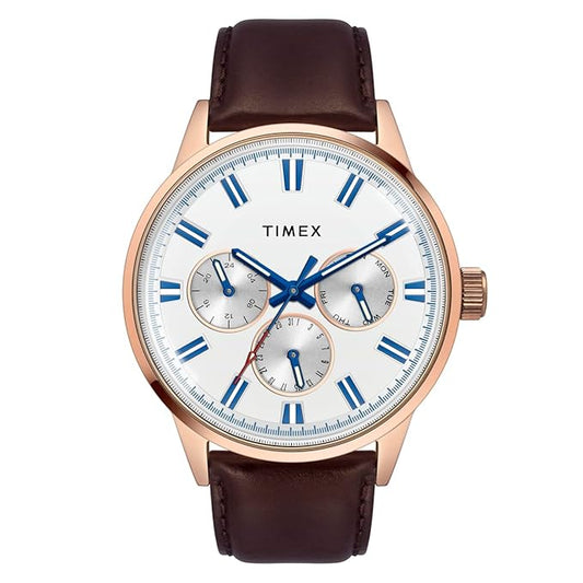 TIMEX Analog Watch for Men with Round Dial & Water Resistant Man's Wrist Watches - TWEG19908