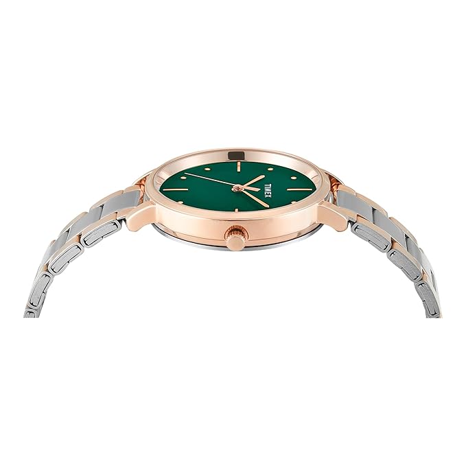 Timex Trendline Round 21mm Green Dial Analog Women Watch - TWEL15827