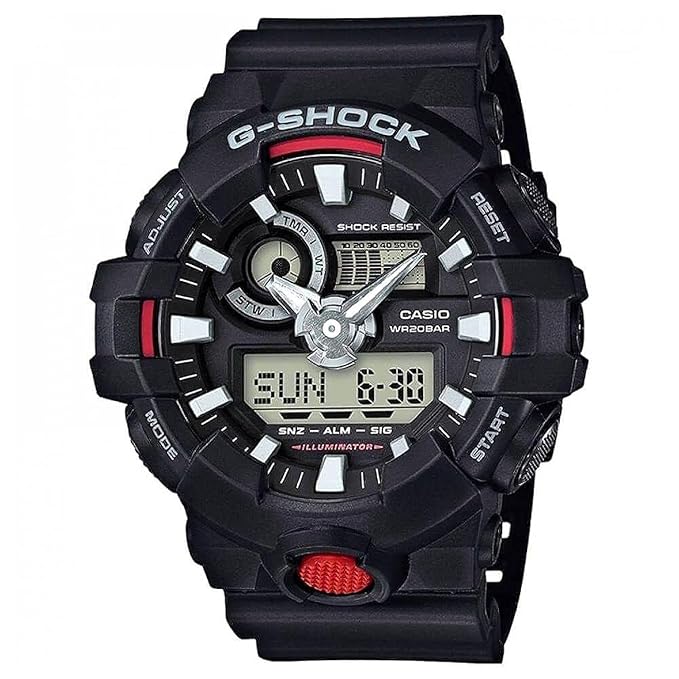Casio G-Shock Analog-Digital Black Dial Men's Watch-GA-700-1ADR (G714)