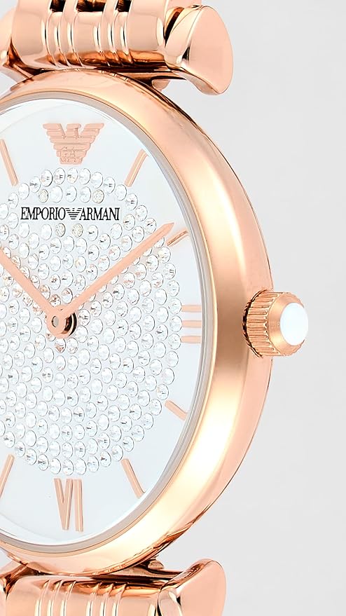 Emporio Armani Stainless Steel Analog White Dial Women Watch-AR11244