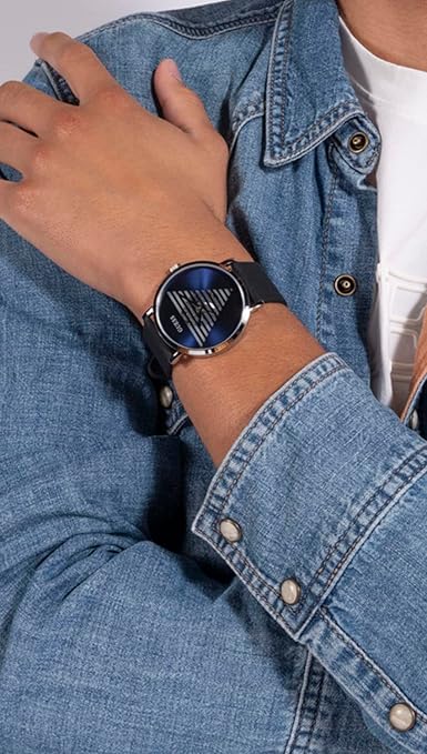 Guess Silicone Analog Blue Dial Men Watch-Gw0503G2