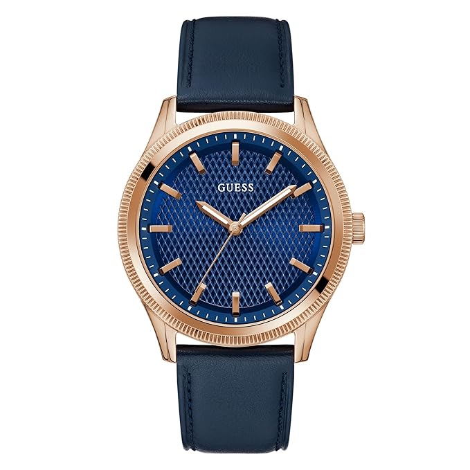 GUESS Dex Analog Watch for Men with Round Dial & Water Resistant Man's Wrist Watches GW0846G2