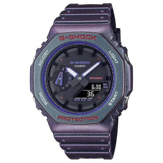 Casio G-Shock GA-2100AH-6ADR Multi-Coloured Analog-Digital Dial Multi-Coloured Resin Strap Men's Watch Shock and 200M Water Resistant G1496