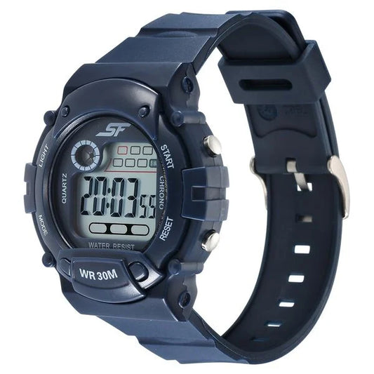 Sonata Digital Dial Grey Plastic Strap Watch for Men NU7982PP11