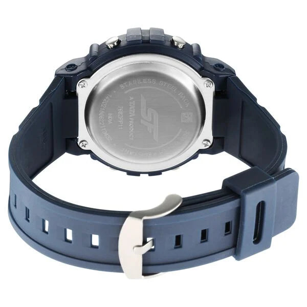 Sonata Digital Dial Grey Plastic Strap Watch for Men NU7982PP11