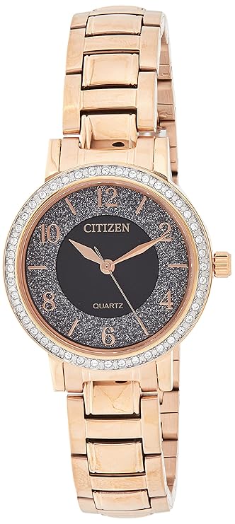 CITIZEN Analog Black Dial Women's Watch-EL3048-53E