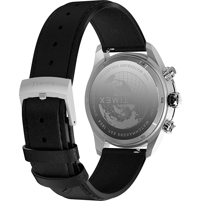 TIMEX Waterbury Heritage Analog Silver Round Dial Men's Wrist Watch - TW2Y19300IK