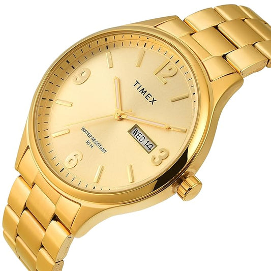 TIMEX Analog Watch for Men with Round Dial & Water Resistant Man's Wrist Watches - TWEG18444