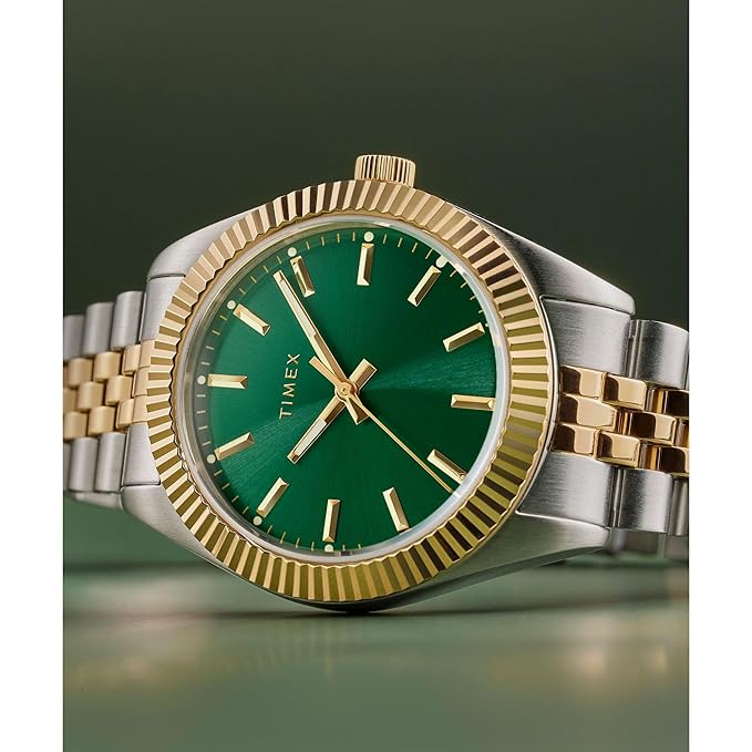 TIMEX Trend Legacy Analog Green Round Dial Women's Wrist Watch - TW2W87400IK