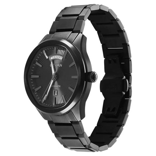 Titan Astral Concealed Automatic Analog with Black Dial Black Stainless Steel Strap Watch for Men - 90209NM01