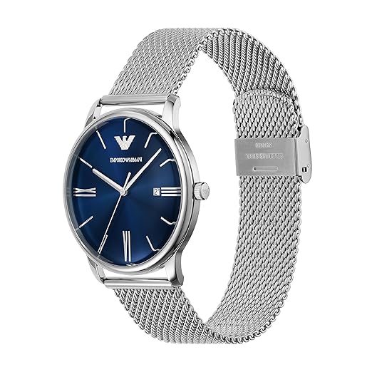 Emporio Armani Stainless Steel Analog Blue Dial Men Watch-AR11571