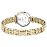 Titan Raga Spotlight Quartz Analog White Dial Golden Metal Strap Watch For Women 95432ym01