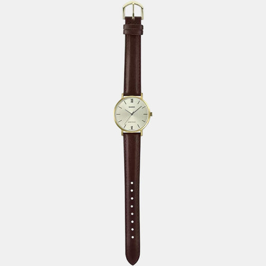 Enticer Women Quartz Silver Dial Analog Leather Watch A1787
