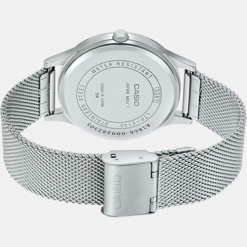 Enticer Women Quartz Silver Dial Analog Stainless Steel Watch A1866