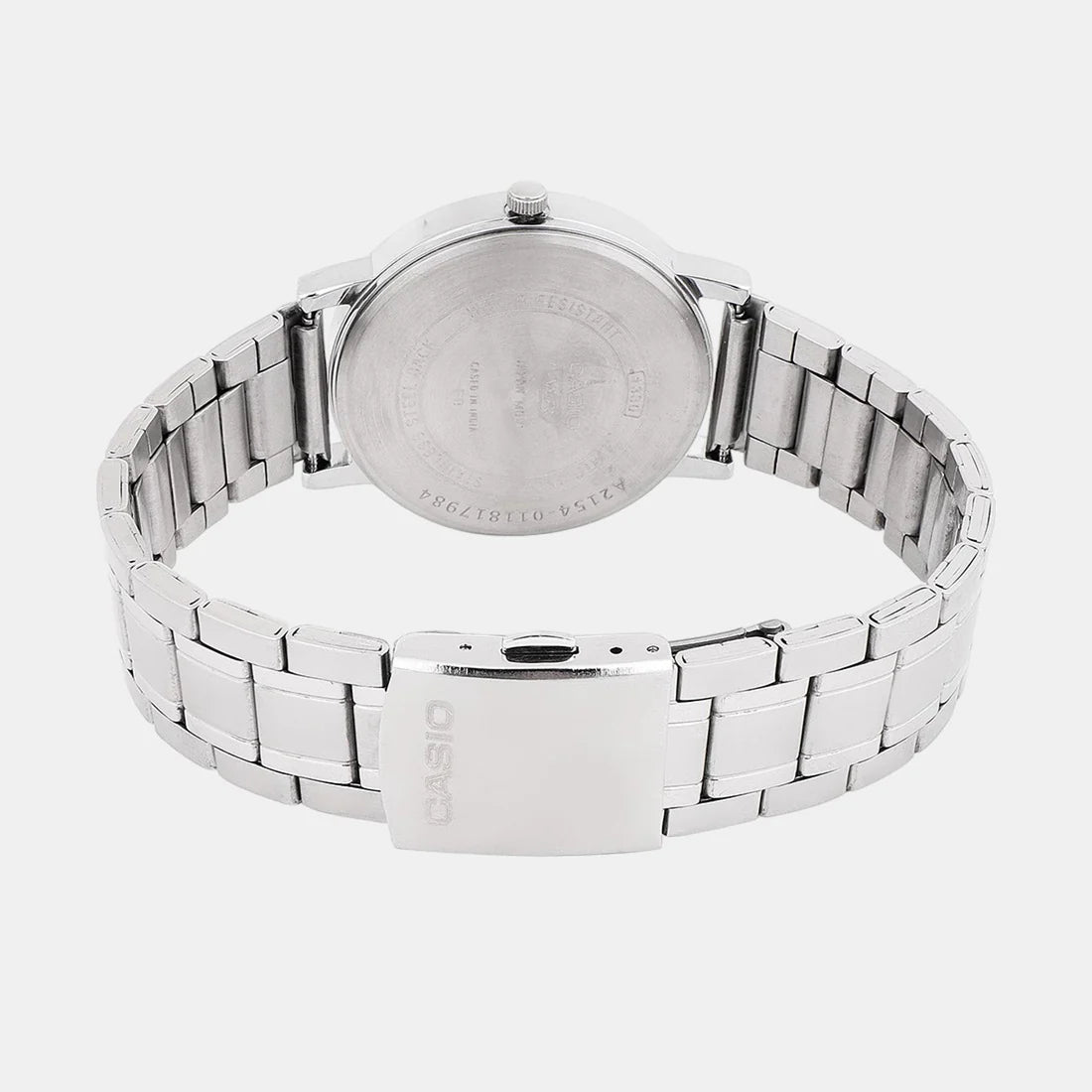 Casio Enticer Men Quartz Blue Dial Analog Stainless Steel Watch A2154