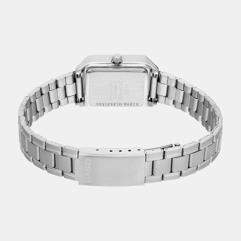 Casio Enticer Women Quartz Gold Dial Analog Stainless Steel Watch A2293