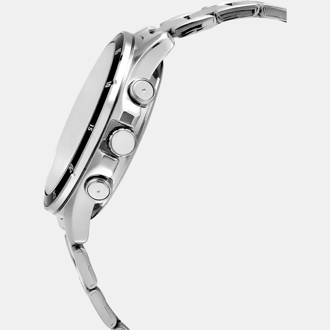 Casio Enticer Men Quartz Black Dial Chronograph Stainless Steel Watch A832