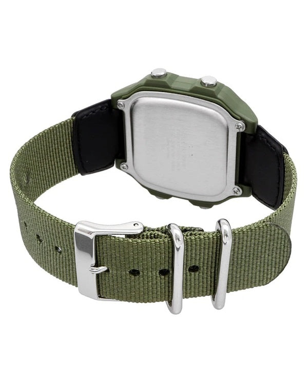 Casio Youth AE-1200WHB-3BV (D101) Digital Grey Dial Green Cloth Band Strap Watch