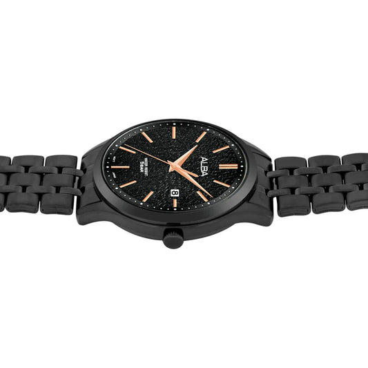 Alba AS9R25X1 Black Marble Dial Watch