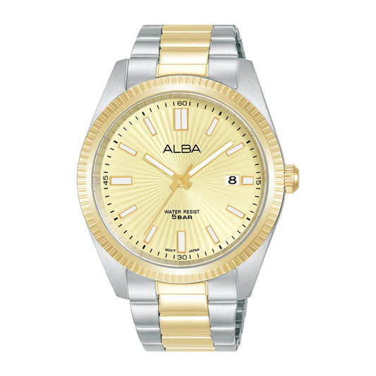 Alba AS9S64X1 Light Champagne Pattered Dial Watch