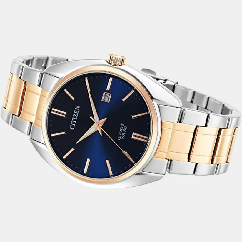 Citizen Hyperion Men Quartz Blue Dial Analog Stainless Steel Watch BI5104-57L
