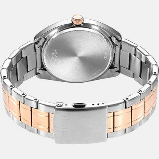 Citizen Hyperion Men Quartz Red Dial Analog Stainless Steel Watch BI5104-57X