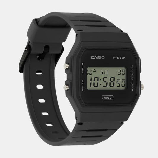 Casio Youth Unisex Quartz Black Dial Digital Resin Watch D370