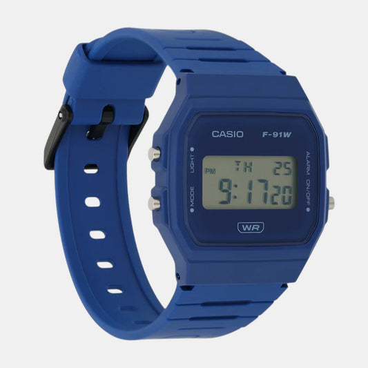 Casio Youth Unisex Quartz Blue Dial Digital Resin Watch D371