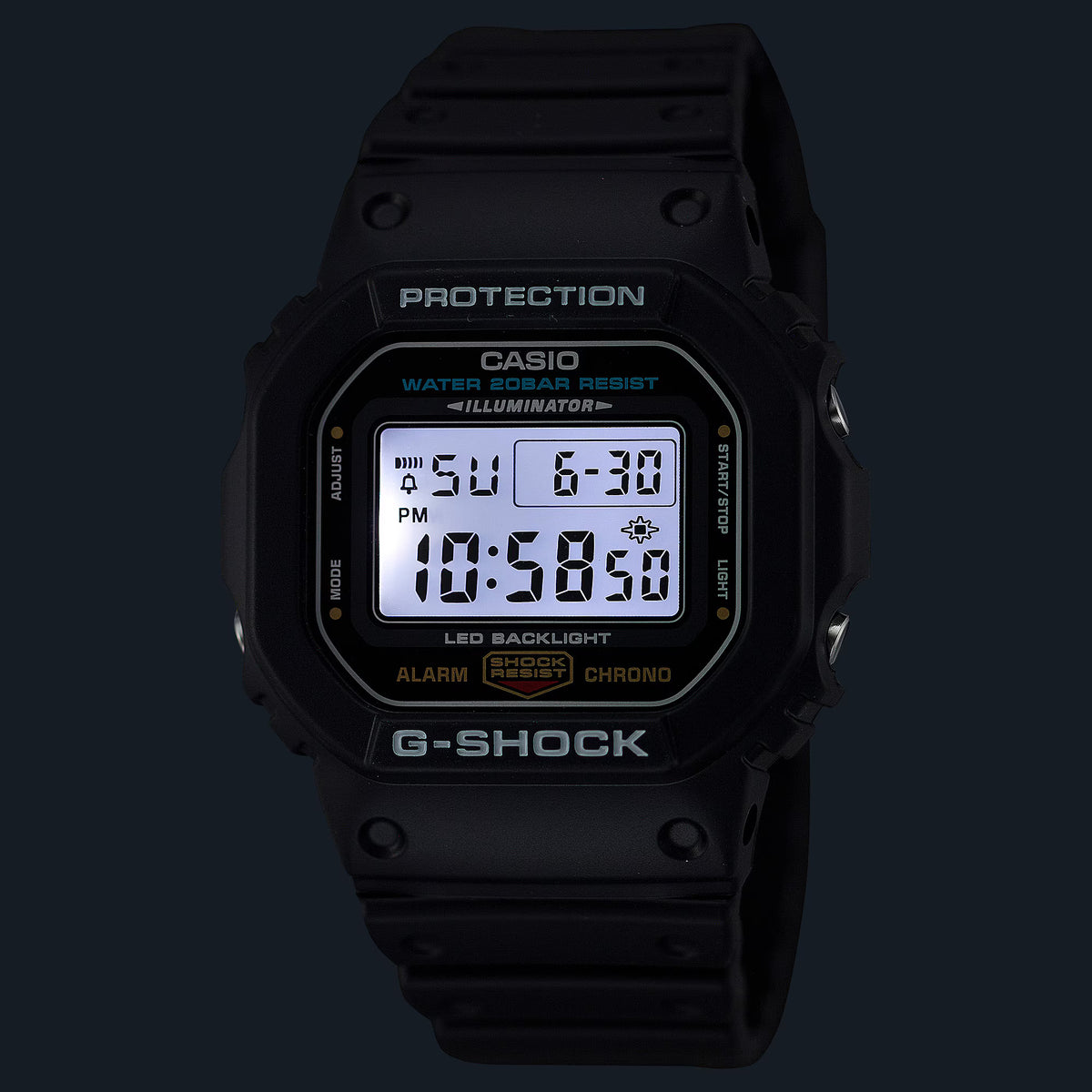 G-Shock Men Quartz Black Dial Digital Resin Watch G1514