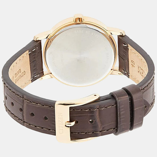 Citizen Women Quartz White Dial Analog Leather Watch EQ9063-04D