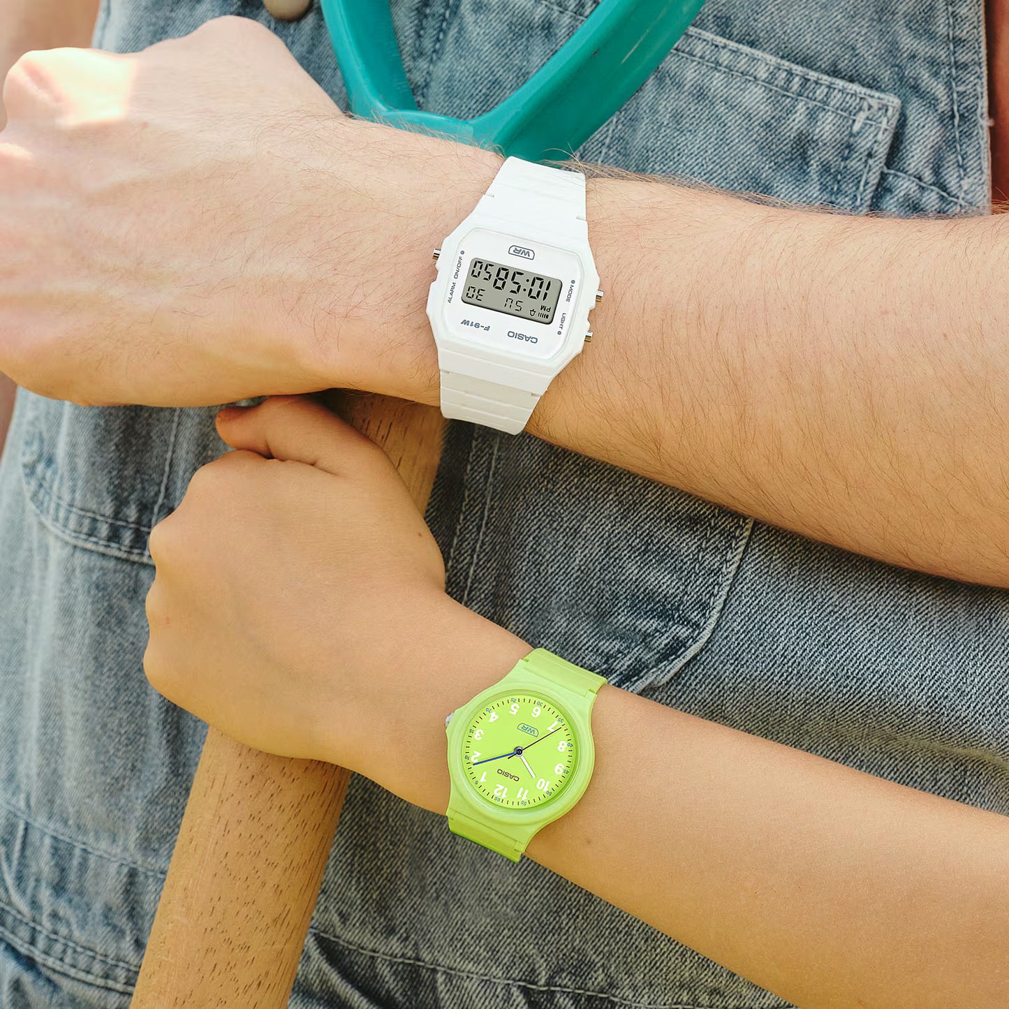 Casio F-91WB-7A White Unisex Digital Watch D372