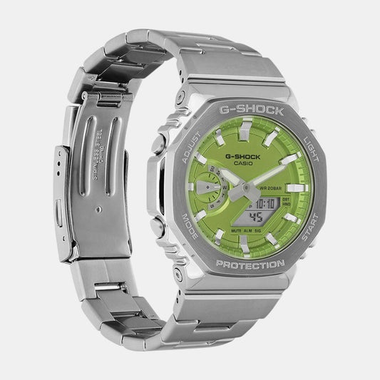G-Shock Men Quartz Green Dial Analog-Digital Stainless Steel Watch G1611