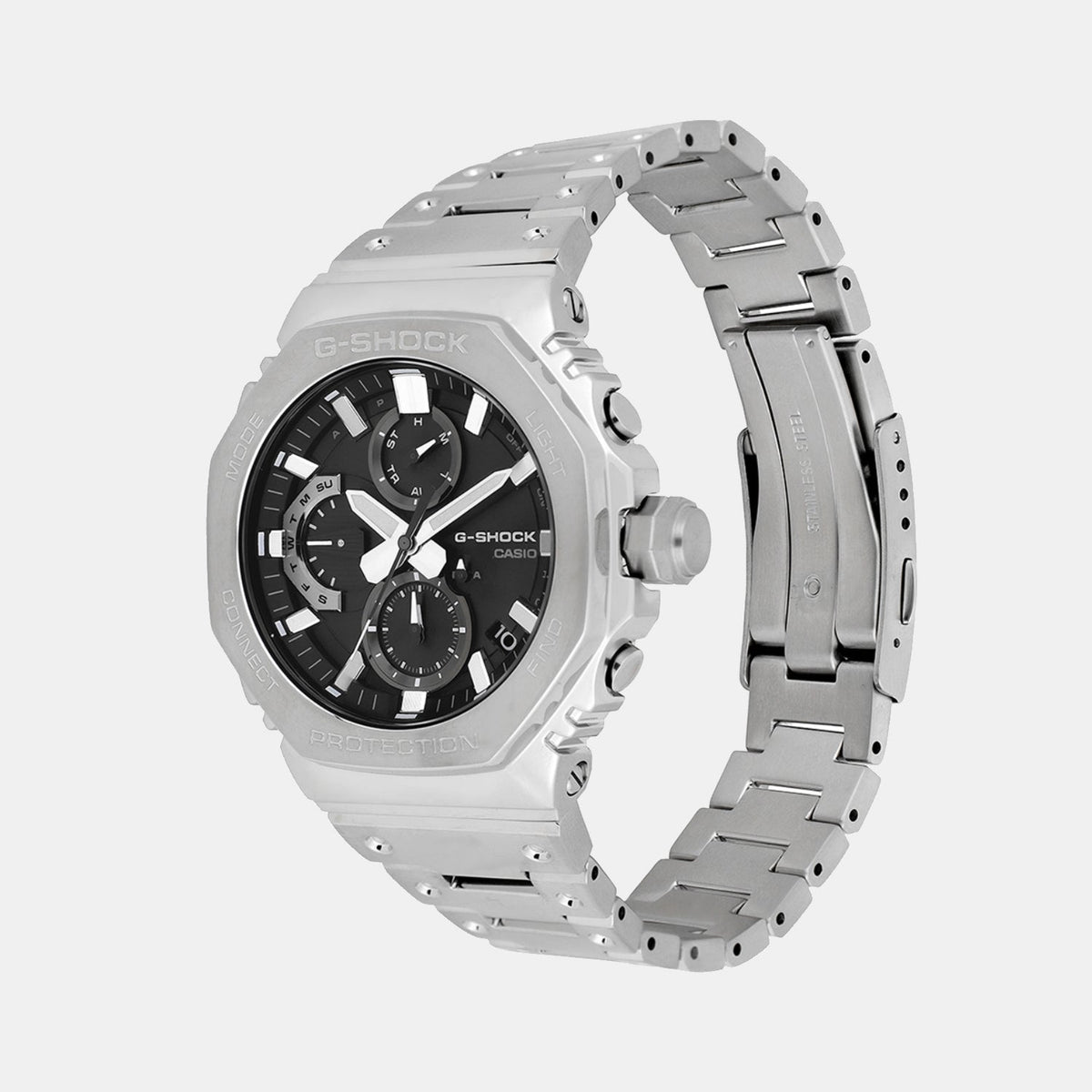 G-Shock Men Quartz Black Dial Chronograph Stainless Steel Watch G1631