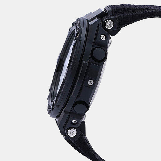 G-Shock Men Quartz Black Dial Analog-Digital Fabric Watch G858
