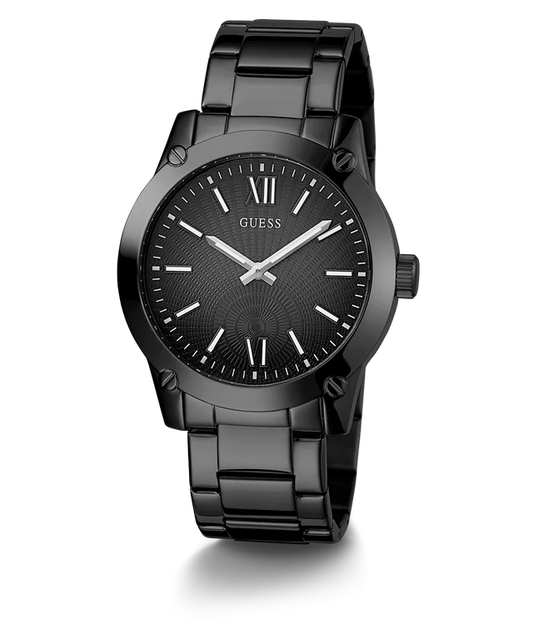 Guess Stainless Steel Analog Black Dial Men Watch-Gw0574G3, Black Band
