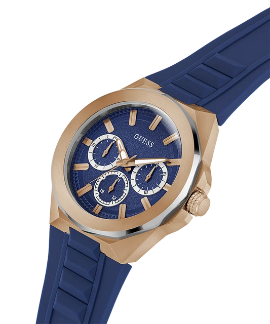 GUESS Mens Blue 2-Tone Multi-function Watch GW0799G2
