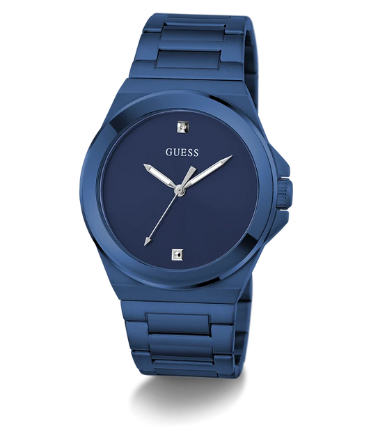 Guess Stainless Steel Analog Blue Dial & Band Men's Watch-Gw0833G1