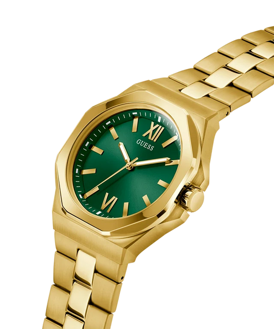 GUESS Emperor Champagne Round Dial Analog Men's Watch - GW0849G2