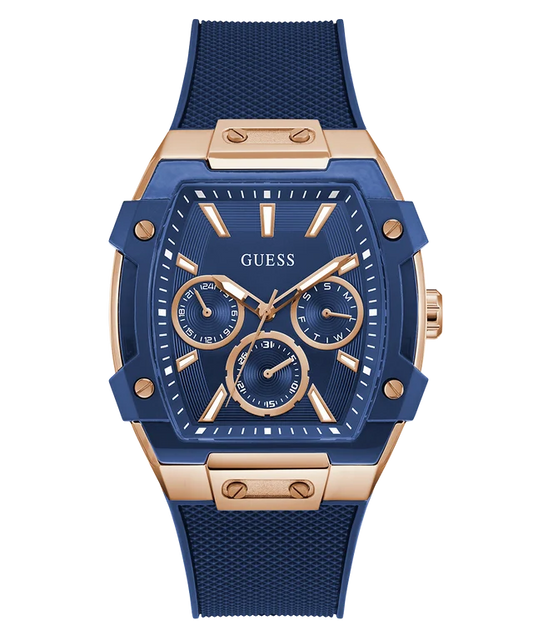 GUESS Blue Rectangle Dial Analog Watch - For Men GW0956G4
