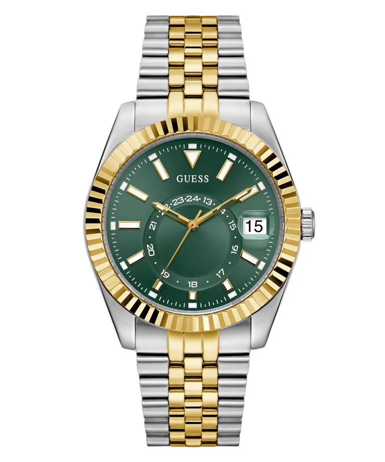 GUESS Green Round Dial Analog Men's Watch - GW0977G4