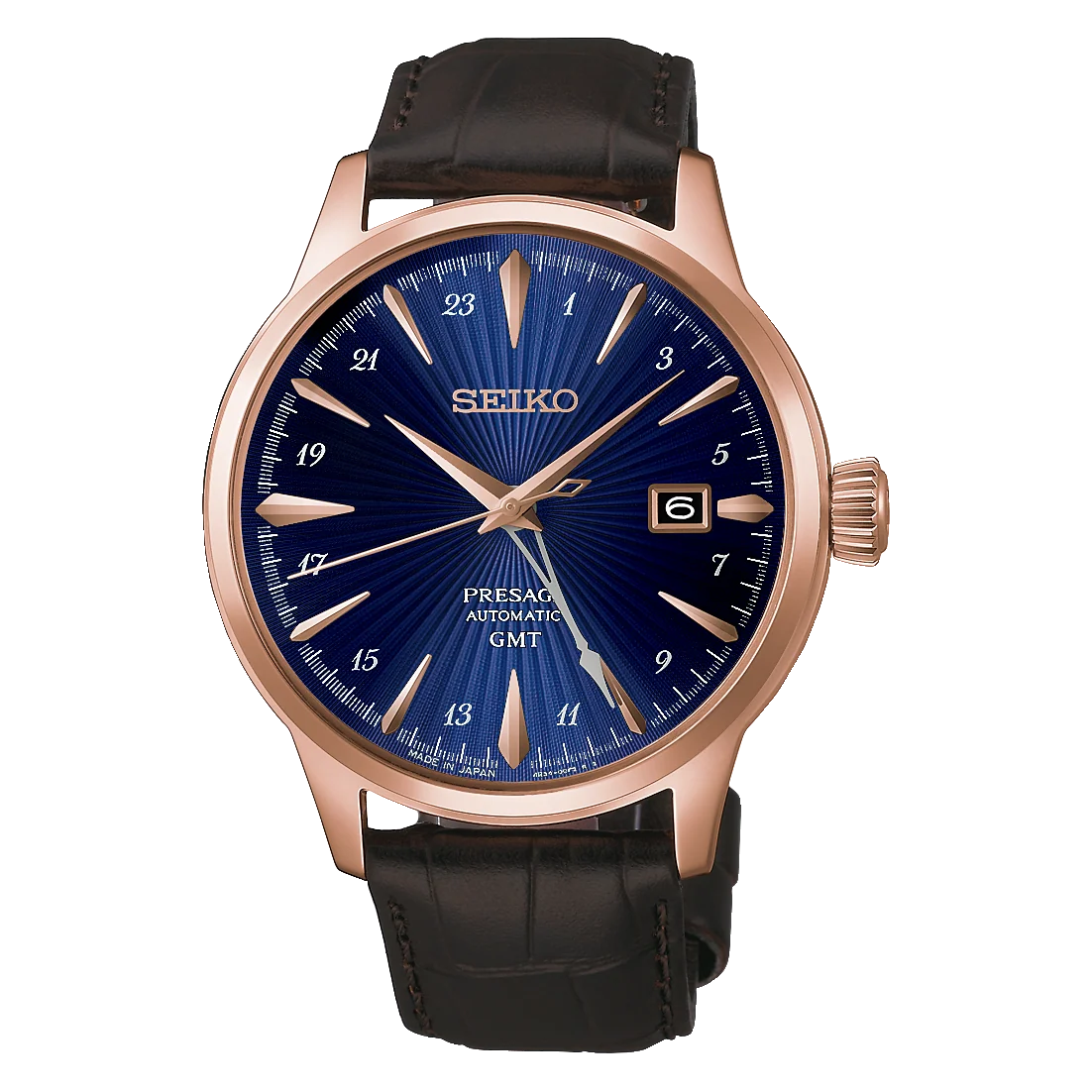 Presage Men Automatic Blue Dial Analog Leather Watch HCB005J1