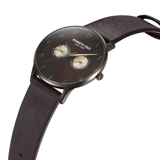 Kenneth Cole Multifunction Brown Dial Watch for Men nekcwgf2221302mn