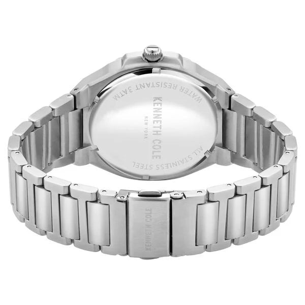 Kenneth Cole Quartz Analog Blue Dial Stainless Steel Strap Watch for Men ntkcwgh2104803mn