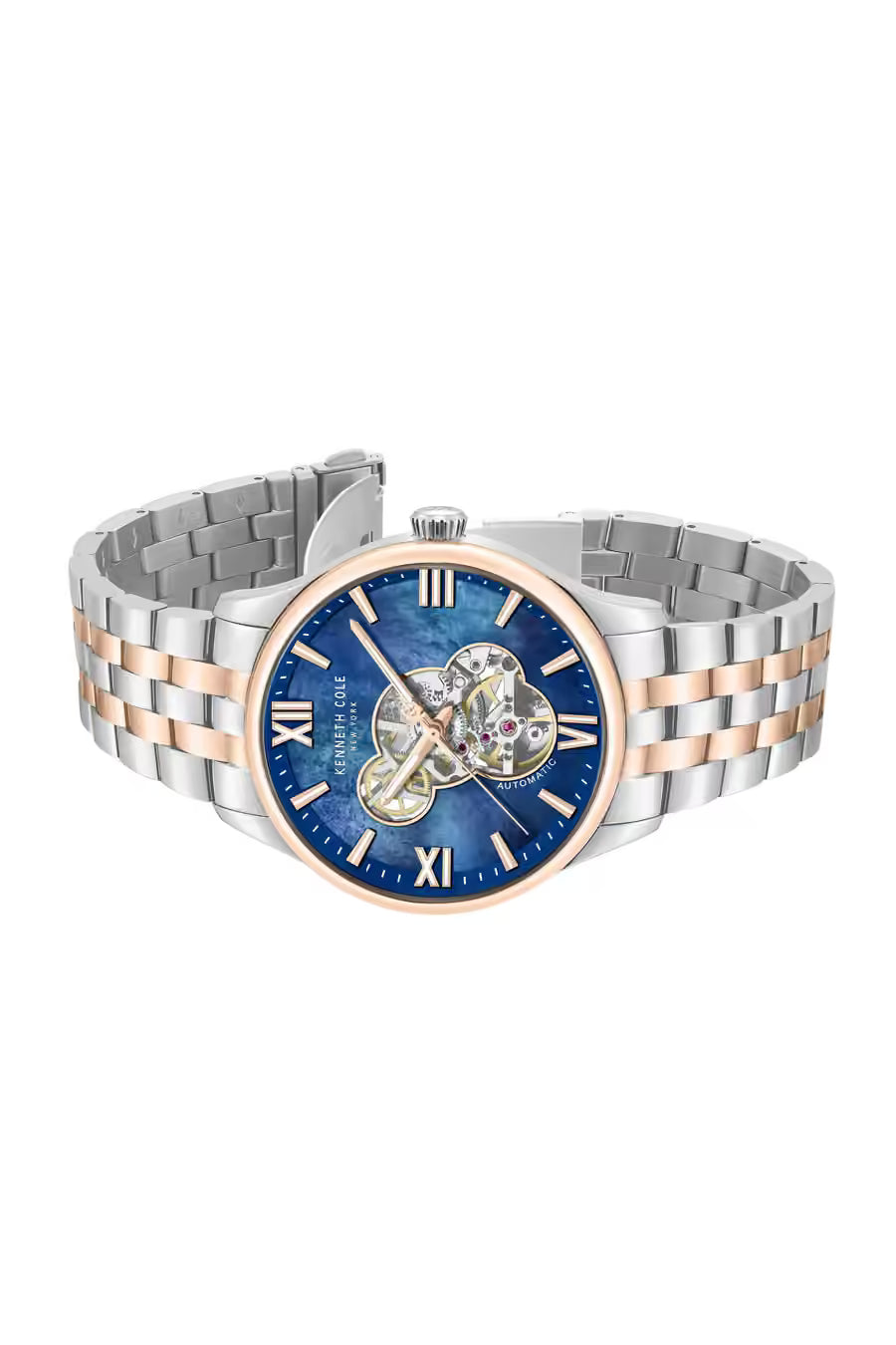 Blue Dial Stainless Steel Analogue Watch For Men - KCWGY0089103MNW